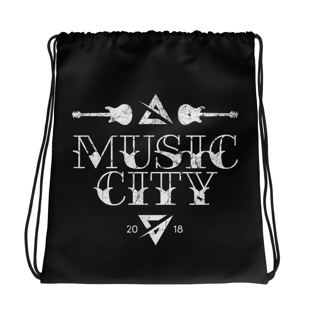 Music City Drawstring bag